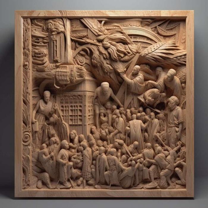 نموذج ثلاثي الأبعاد لآلة CNC 3D Art 